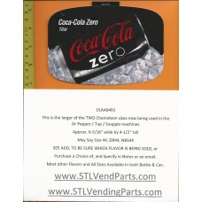 Dr Pepper / Snapple Chameleon Size Soda Flavor Strip Coke ZERO 12oz CAN
